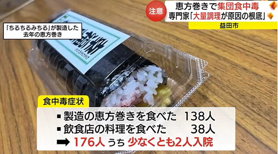 【島根】恵方巻で食中毒　原因は「ノロウイルス」　問題の根底には「大量調理・消費」が（益田市）