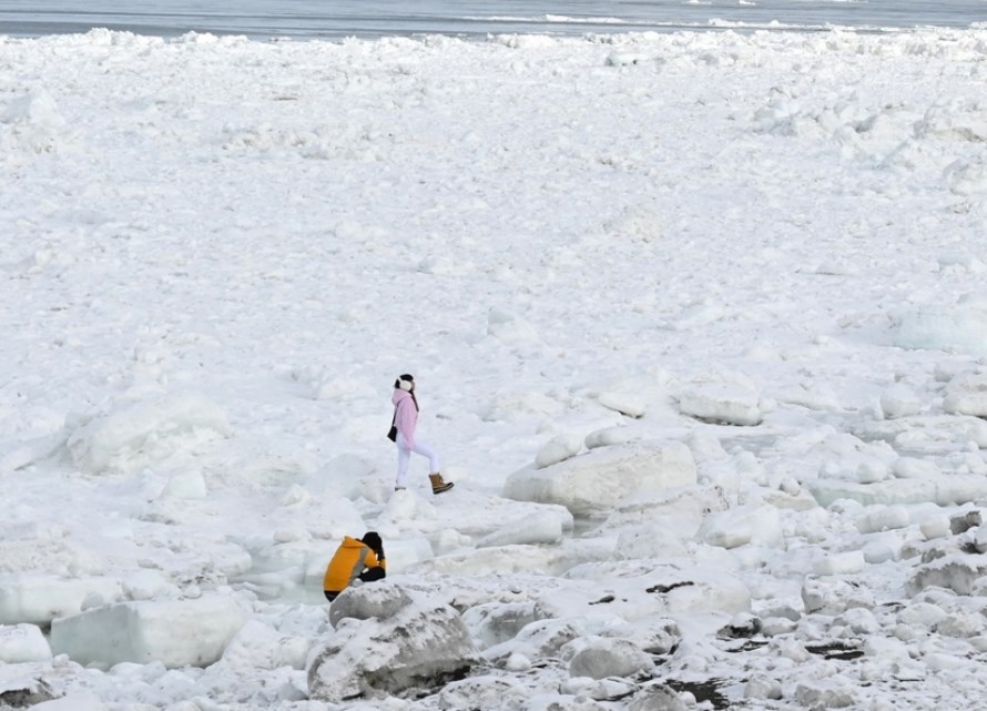 【流氷】落ちれば致命的　流氷に乗るのはやめて　海保と網走市が注意喚起