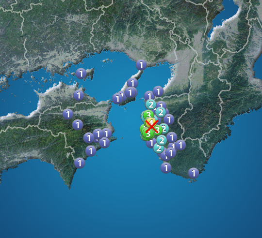 【地震】和歌山県北部でM4.1の地震　湯浅町で震度4　津波の心配なし