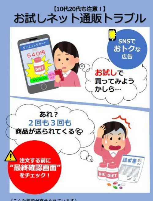 【通販】「お試し」のはずが定期購入に!? 誤認を誘うネット通販のトラブルに国民生活センターが注意喚起